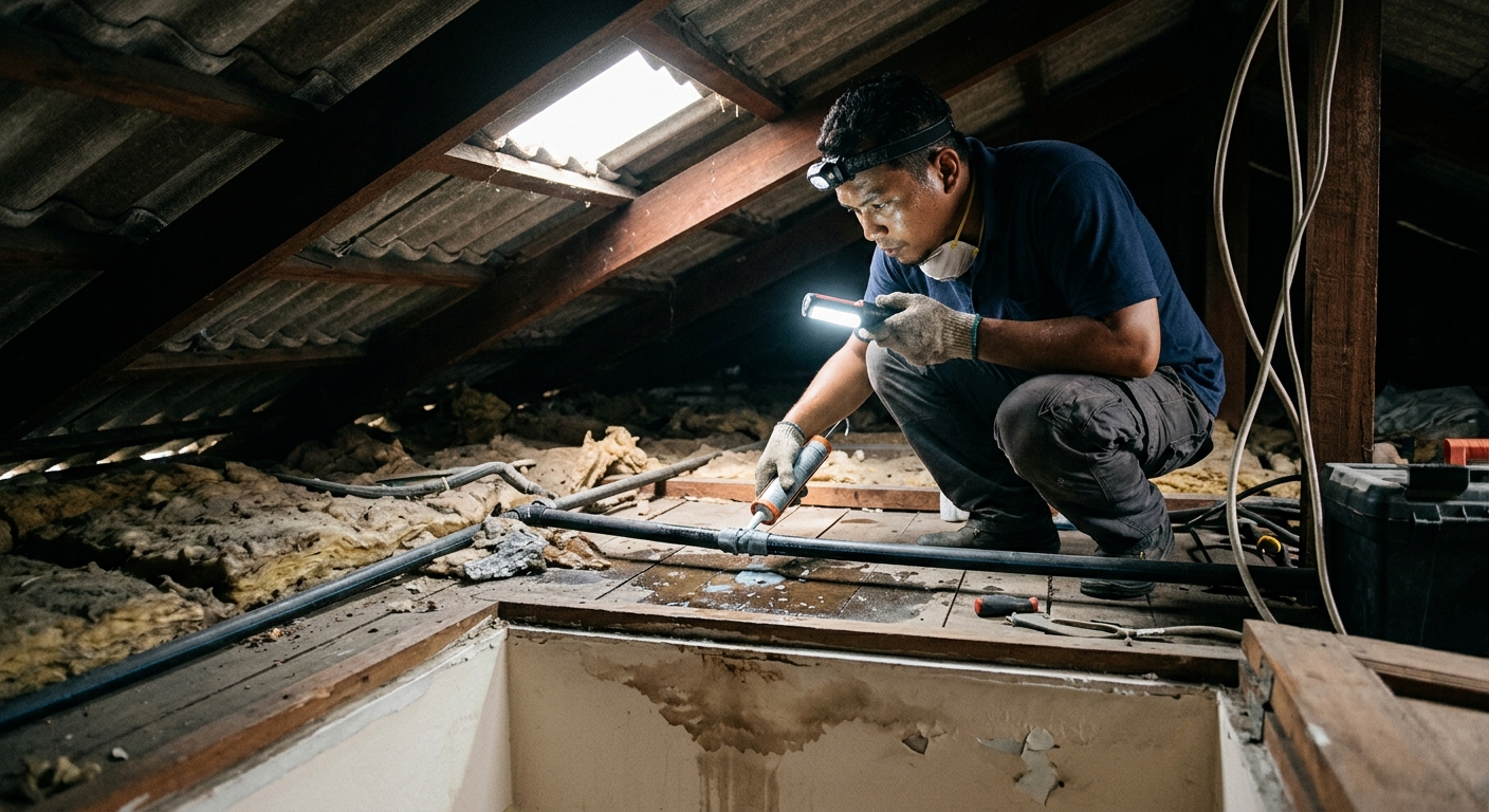 Leakage Repair dilaksanakan pada hartanah di Malaysia